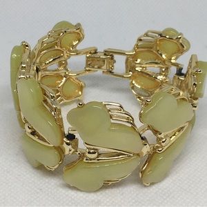 Vintage Leru Thermoset Plastic Wide Bracelet, Pristine